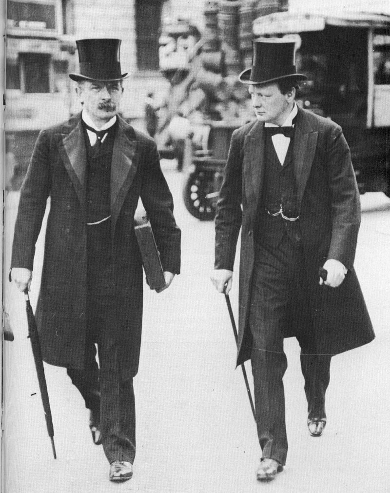 Lloyd George and Winston Churchill, before World War Two