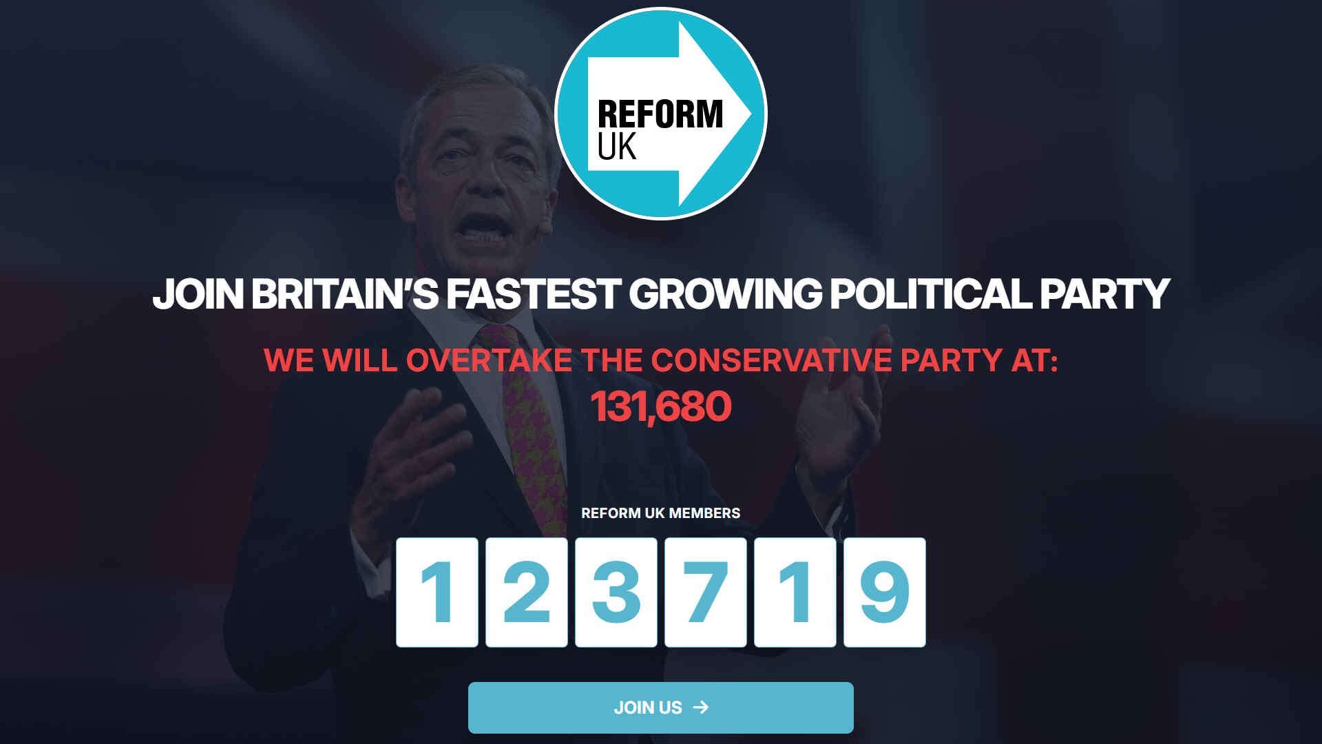 WHY NOT HELP BRITAIN'S FASTEST GROWING POLITICAL PARTY TO OVERTAKE THE CONSERVATIVE PARTY